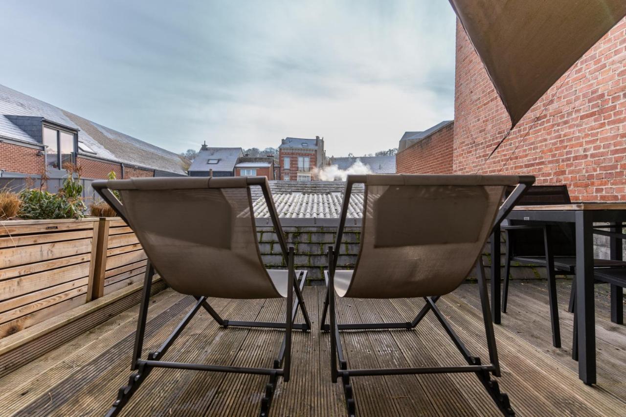Ardenne Bnb Gite Urbain Avec Terrasse มาร์ช-อ็อง-เฟเมน ภายนอก รูปภาพ